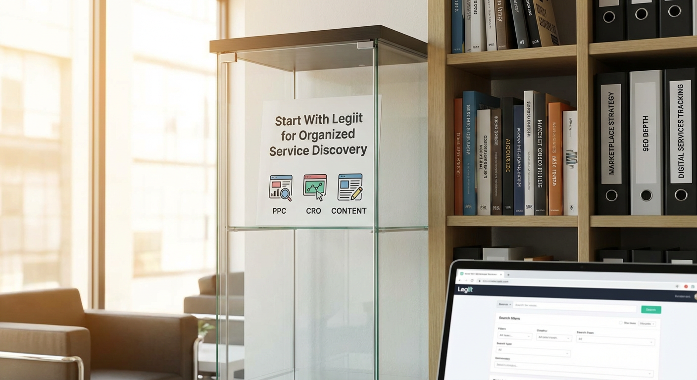 Start With Legiit for Organized Service Discovery