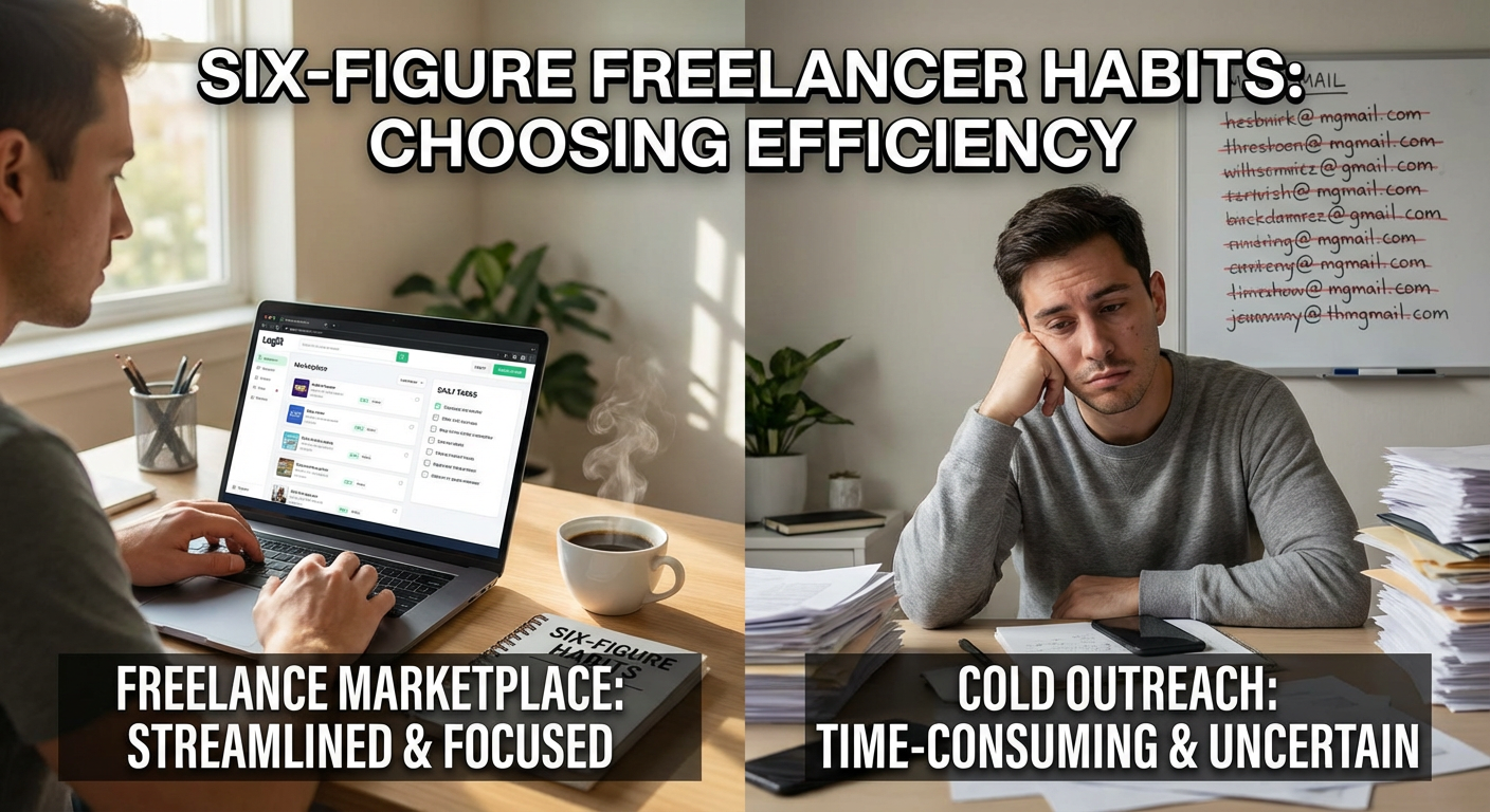 Using a Freelance Marketplace Like Legiit Versus Relying Only on Cold Outreach