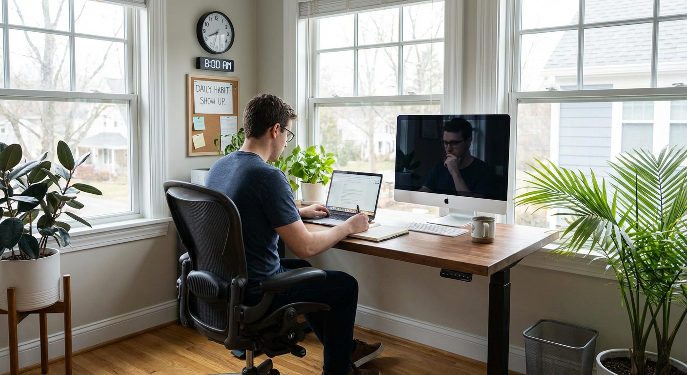 Set a Consistent Work Schedule Even When You Don't Feel Like It