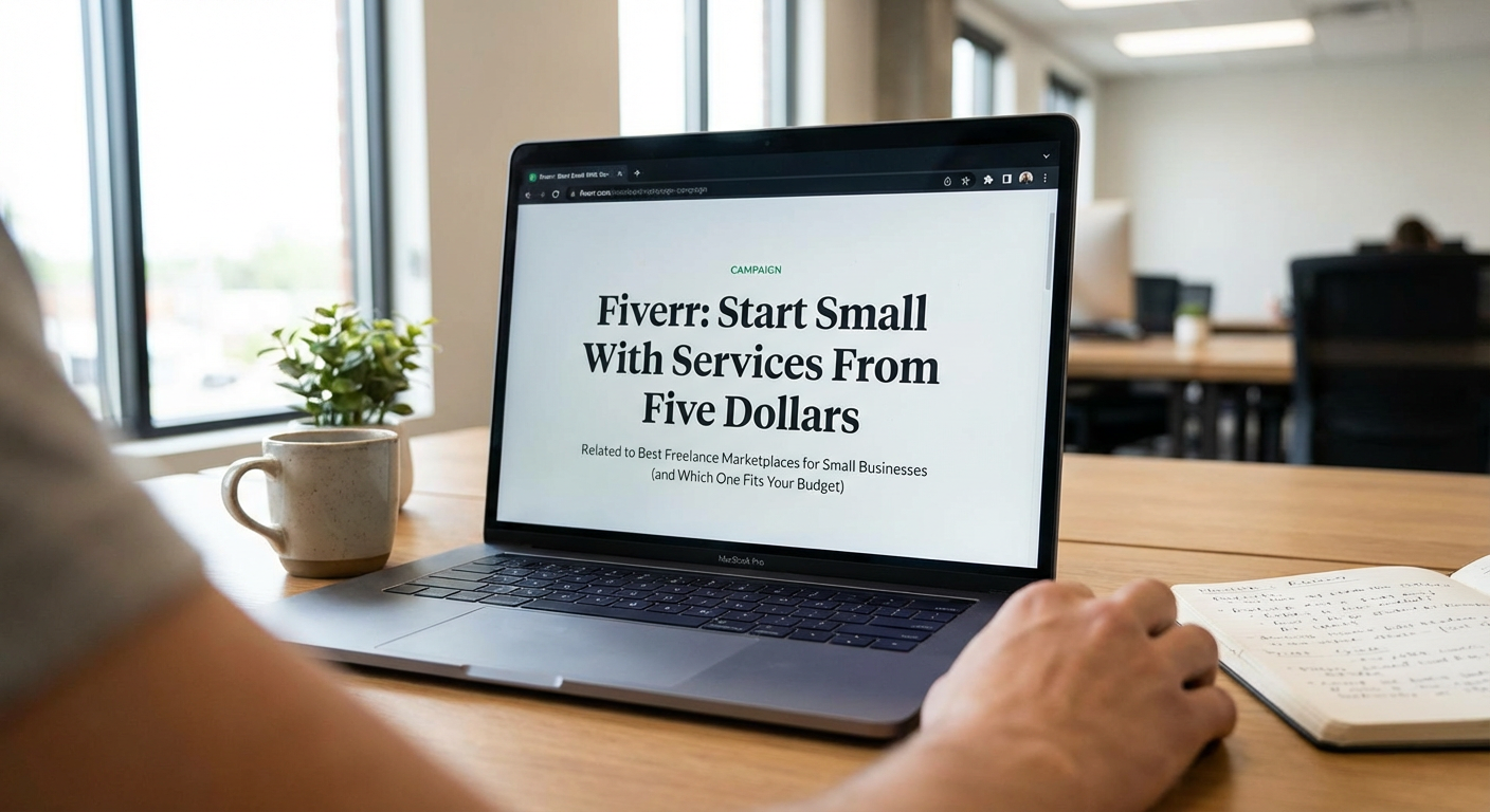 Fiverr: Start Small With Services From Five Dollars