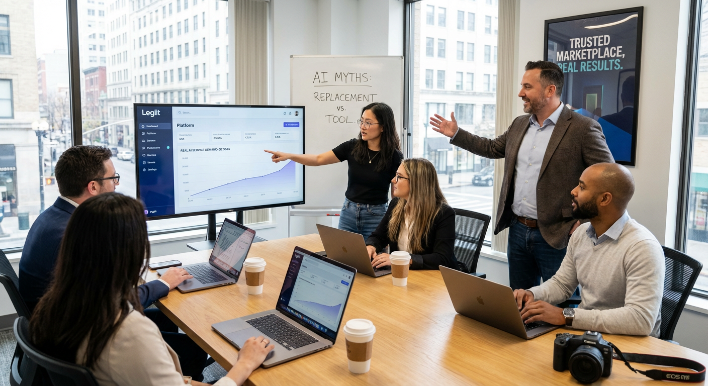 Start with a Trusted Marketplace Like Legiit to See Real AI Service Demand