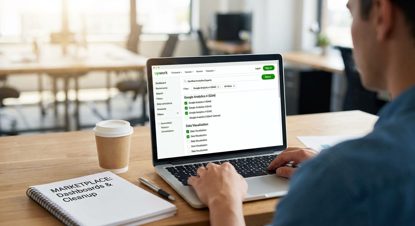 Use Upwork's Filters to Find Certified Analytics Experts