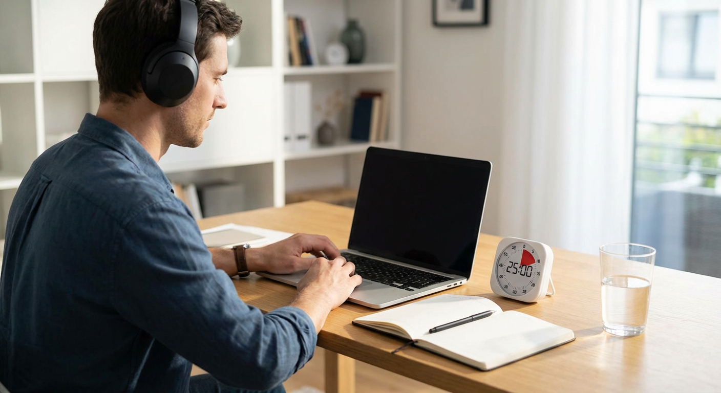 Work in Focused Time Blocks Without Distractions