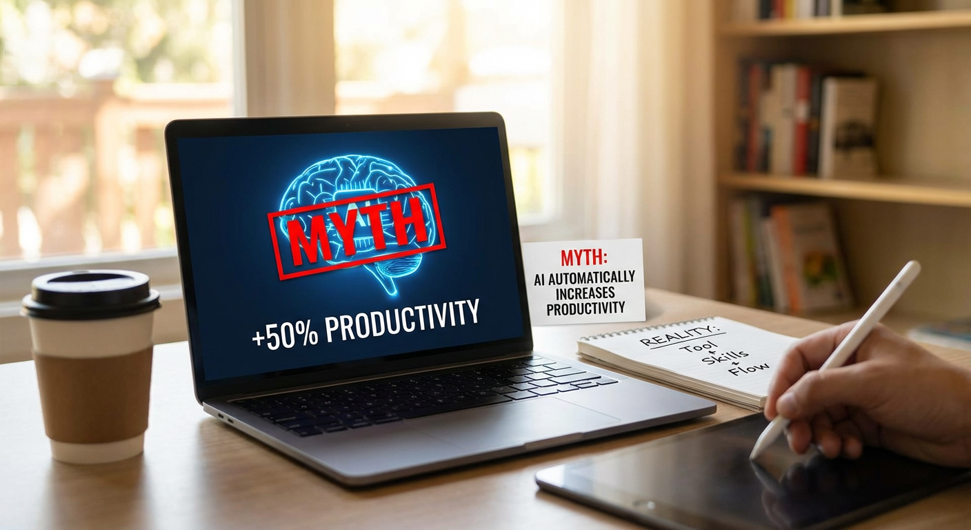 Myth: AI Automatically Increases Your Productivity by 50% or More