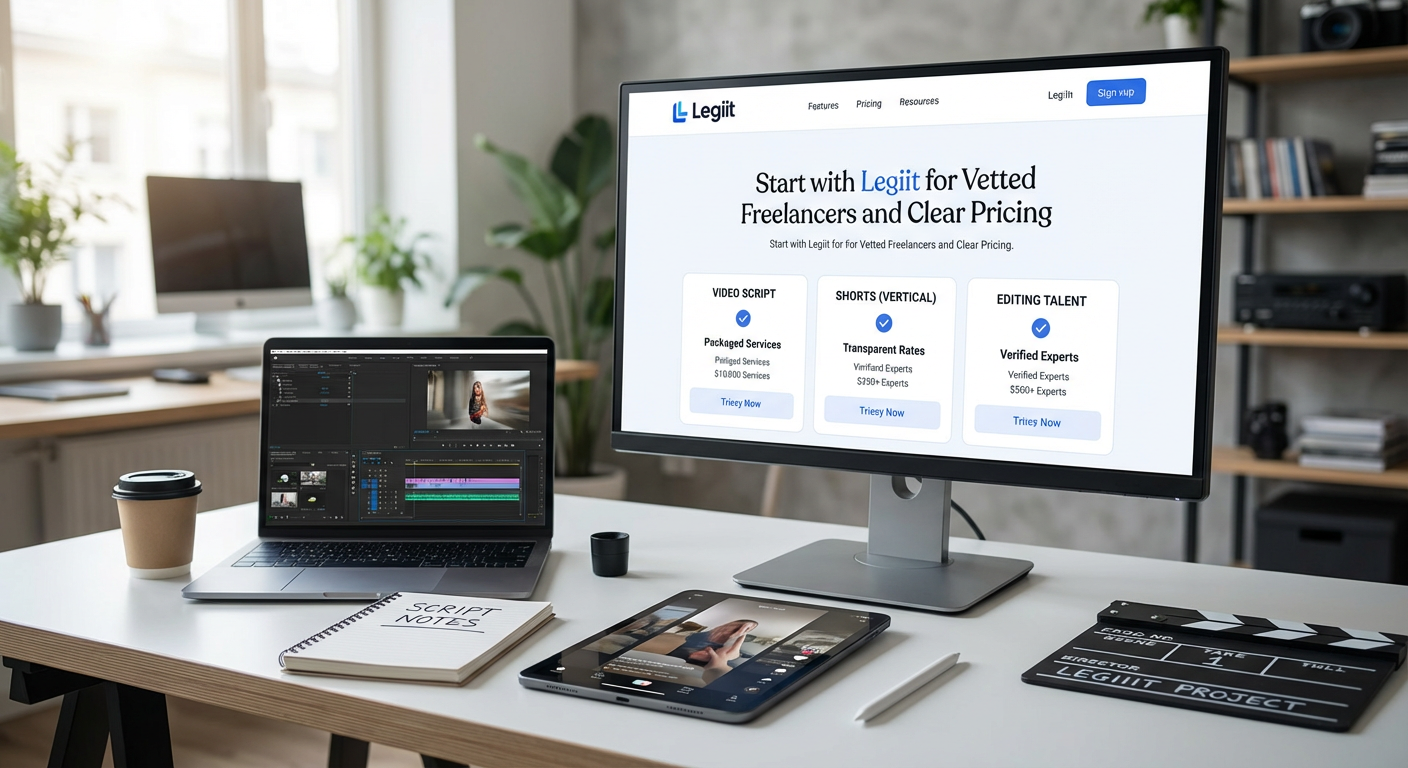 Start with Legiit for Vetted Freelancers and Clear Pricing