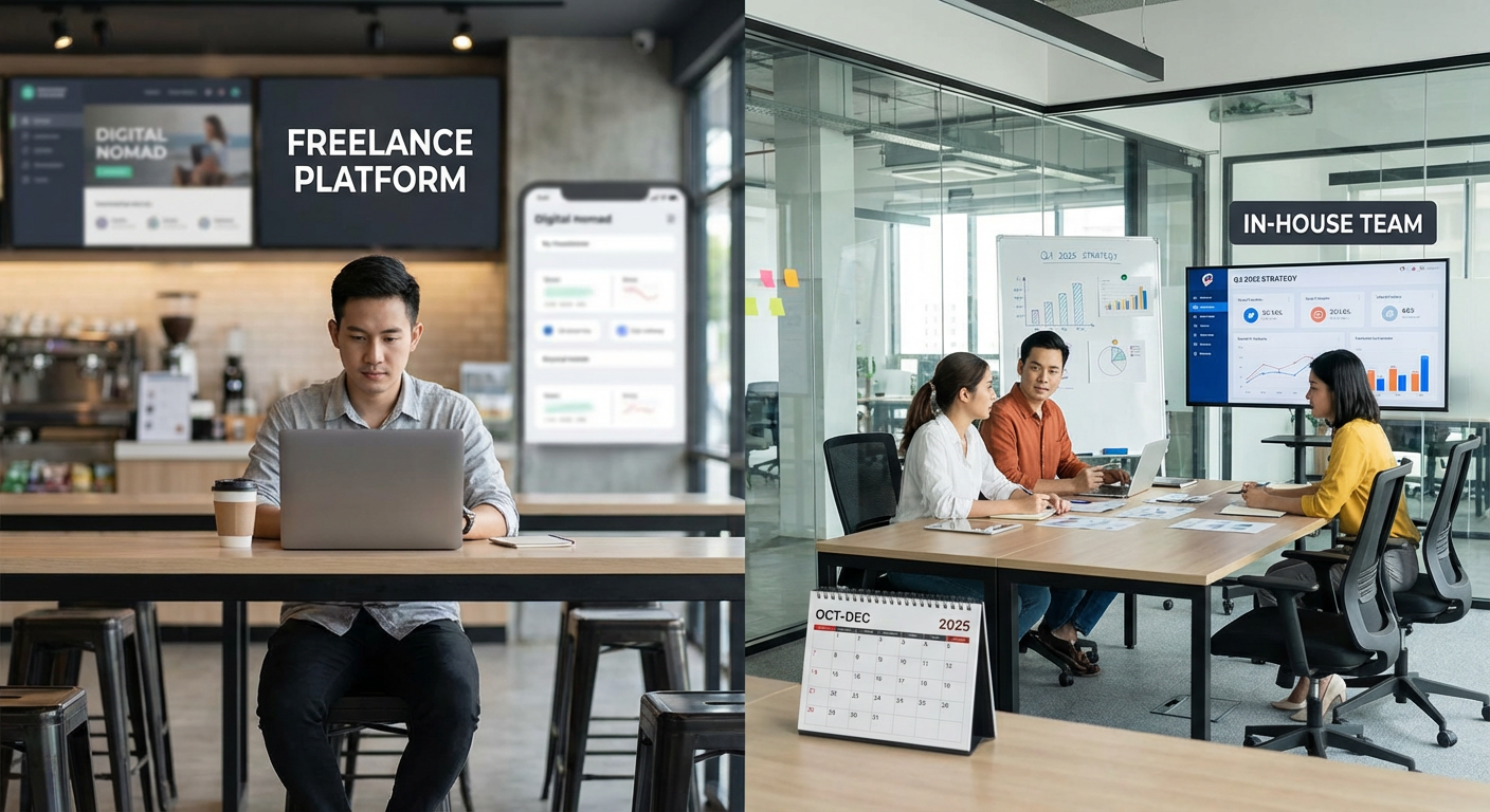 Freelance Platforms Versus In-House Teams for Social Media Management