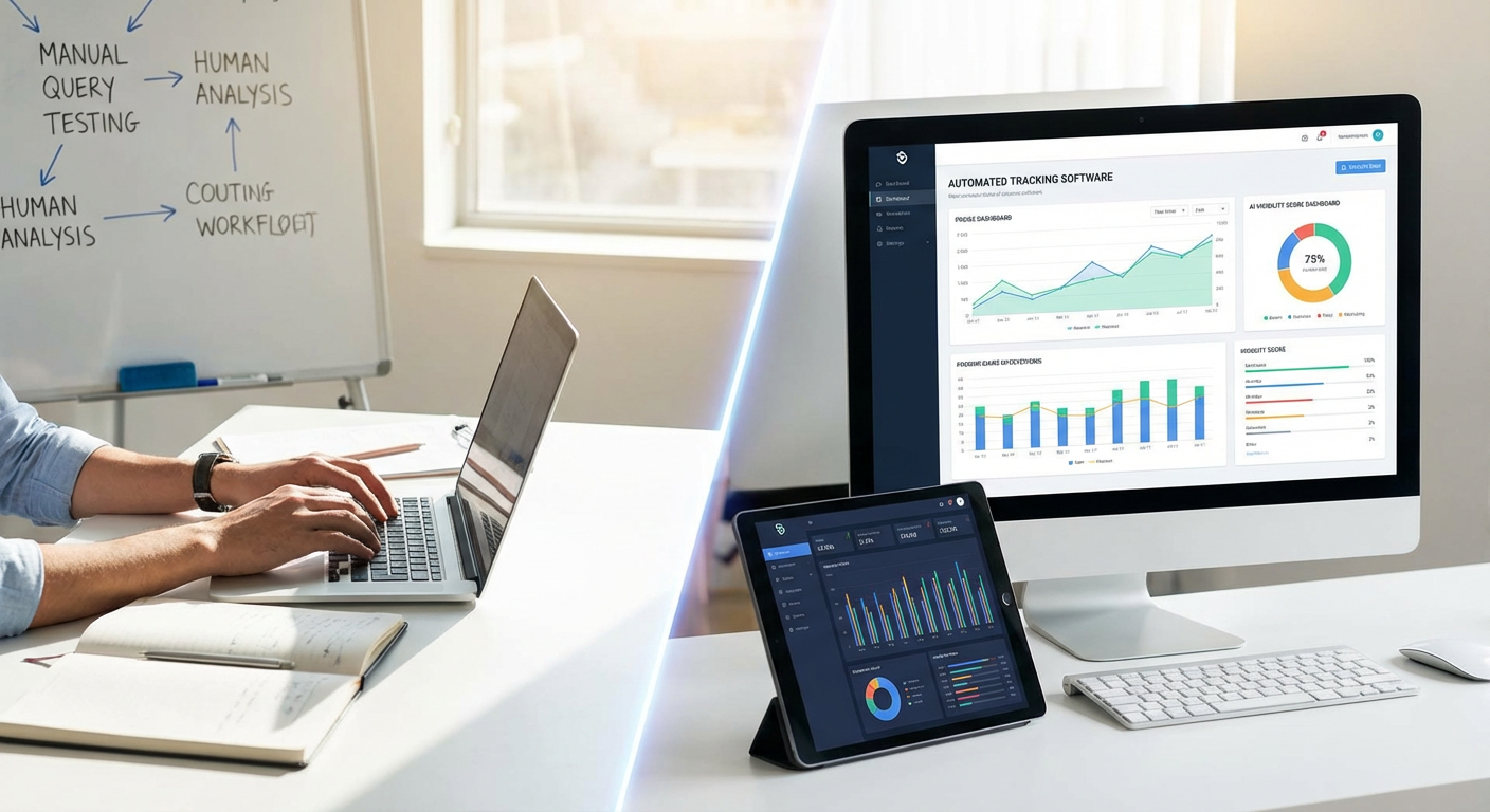 Manual AI Query Testing vs. Automated Tracking Software