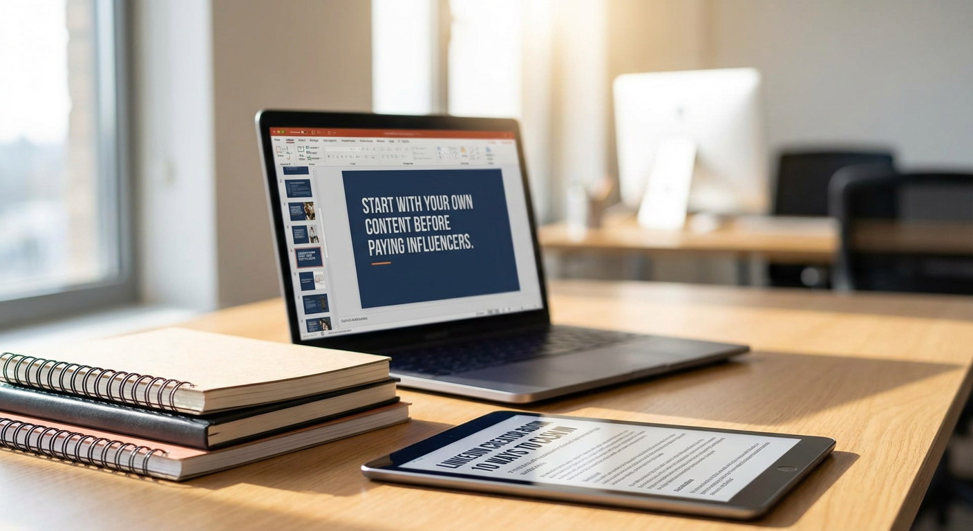 Start With Your Own Content Before Paying Influencers