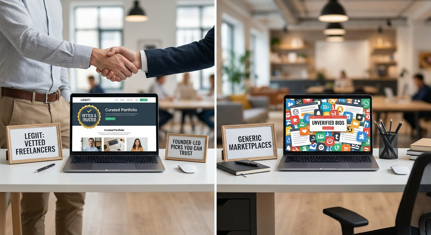Legiit: Vetted Freelancers vs. Generic Marketplaces