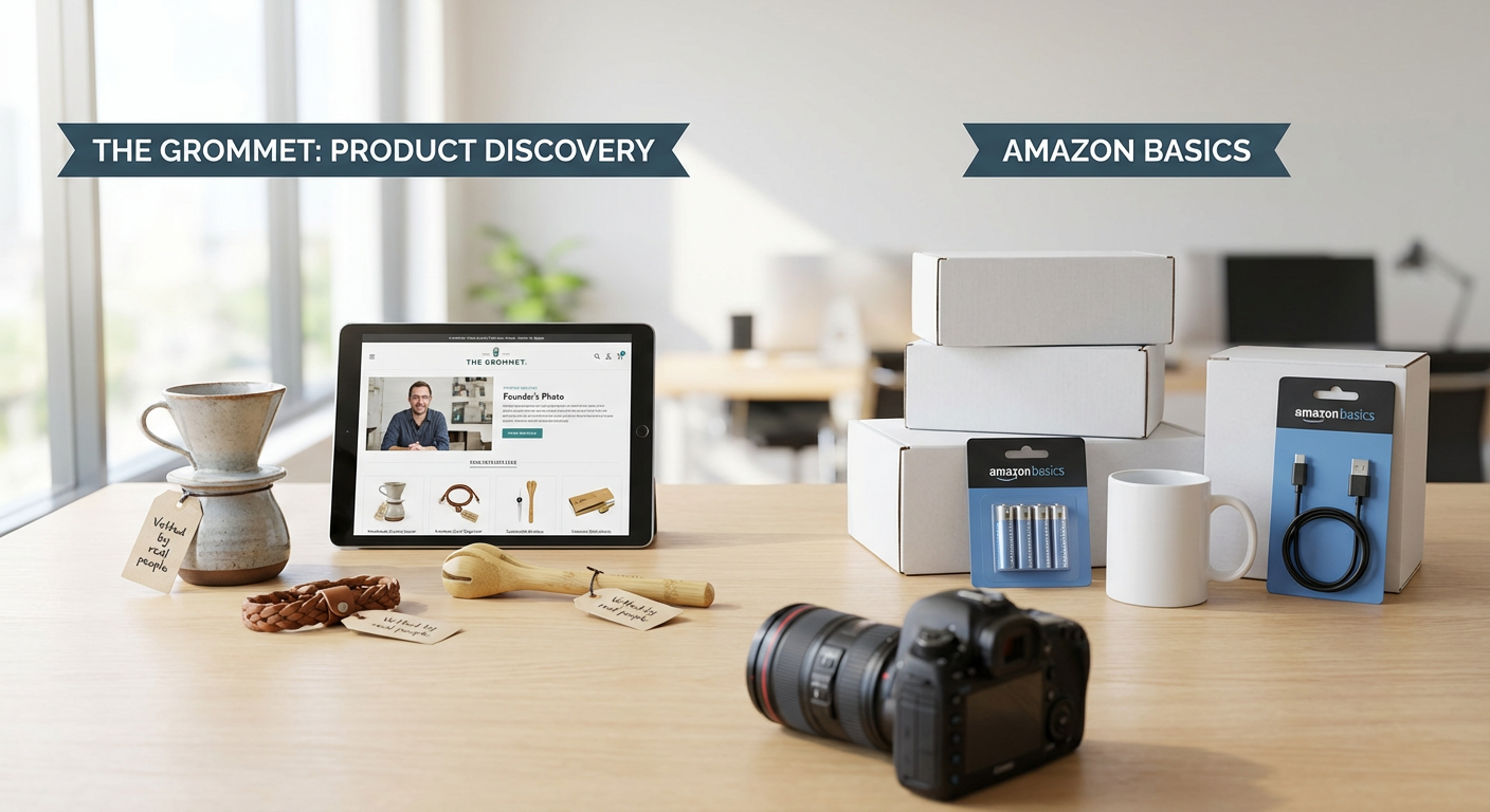 The Grommet: Product Discovery vs. Amazon Basics