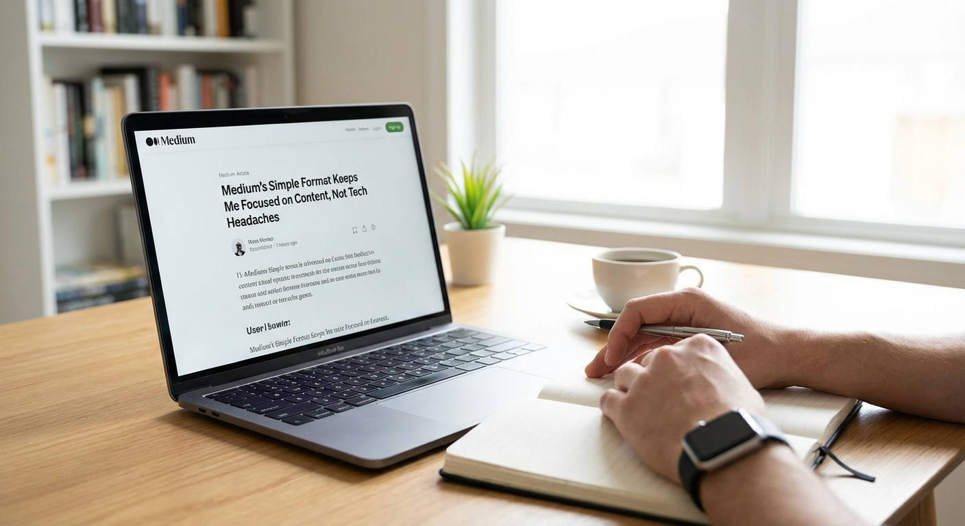 Medium's Simple Format Keeps Me Focused on Content, Not Tech Headaches