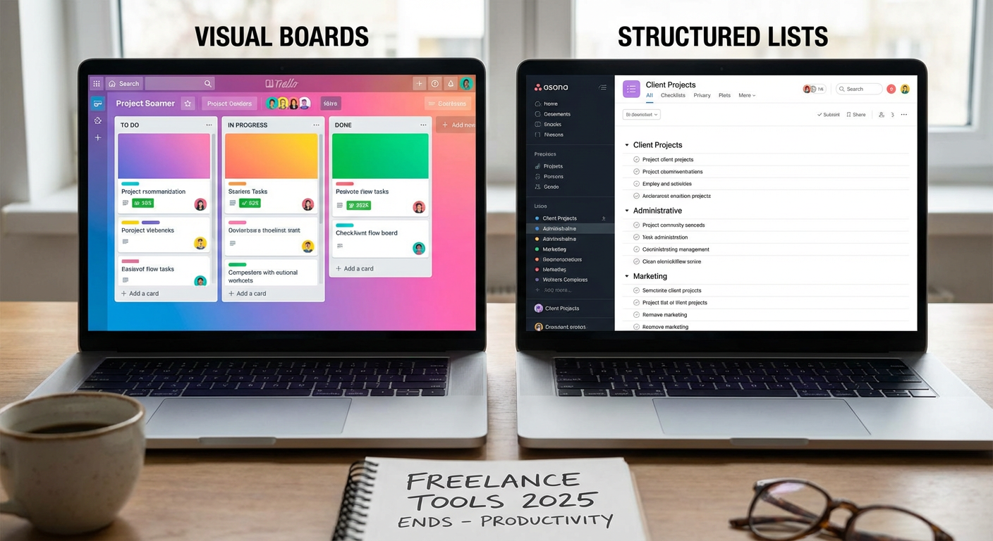 Trello Versus Asana: Visual Boards or Structured Lists