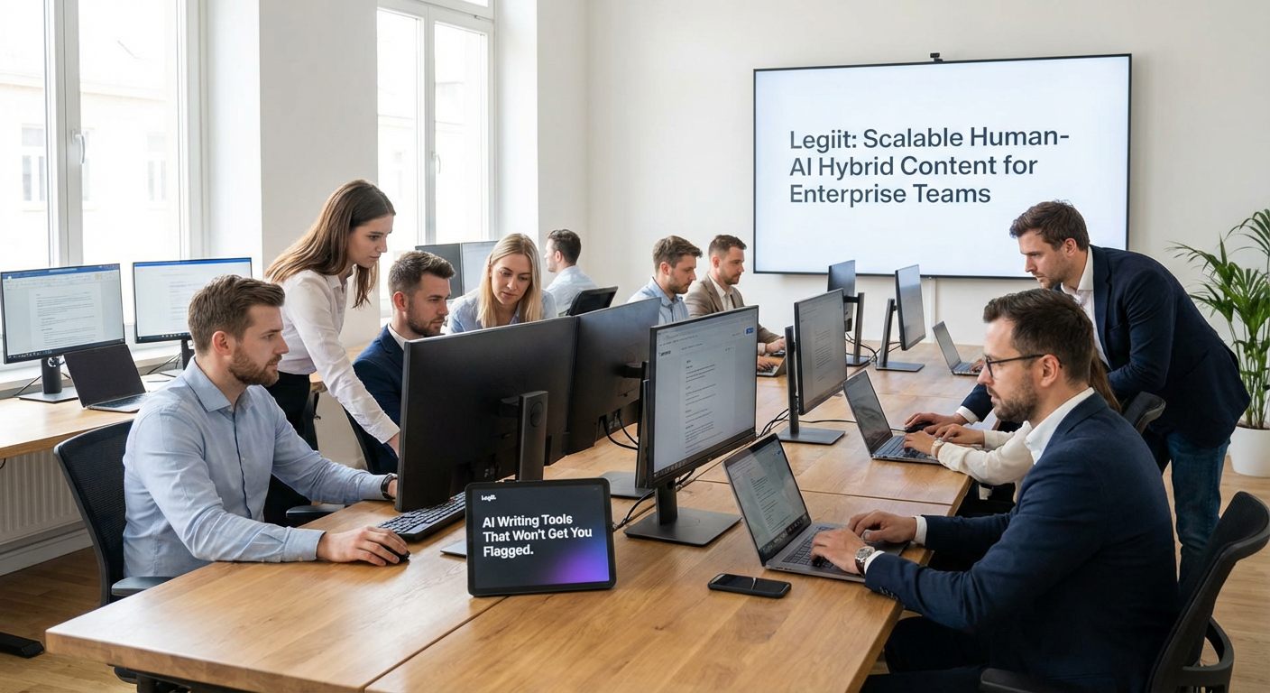 Legiit: Scalable Human-AI Hybrid Content for Enterprise Teams