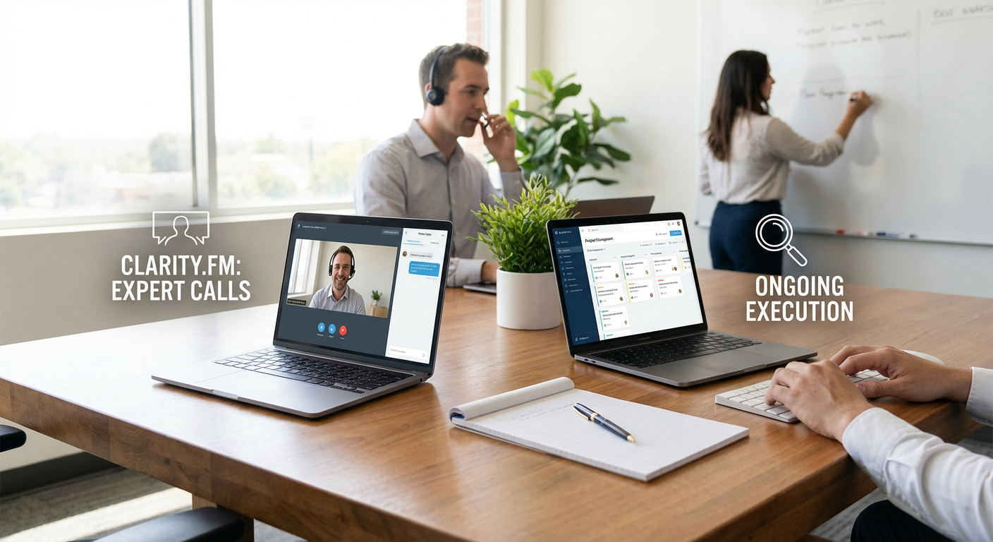 Clarity.fm: Expert Calls Versus Ongoing Execution