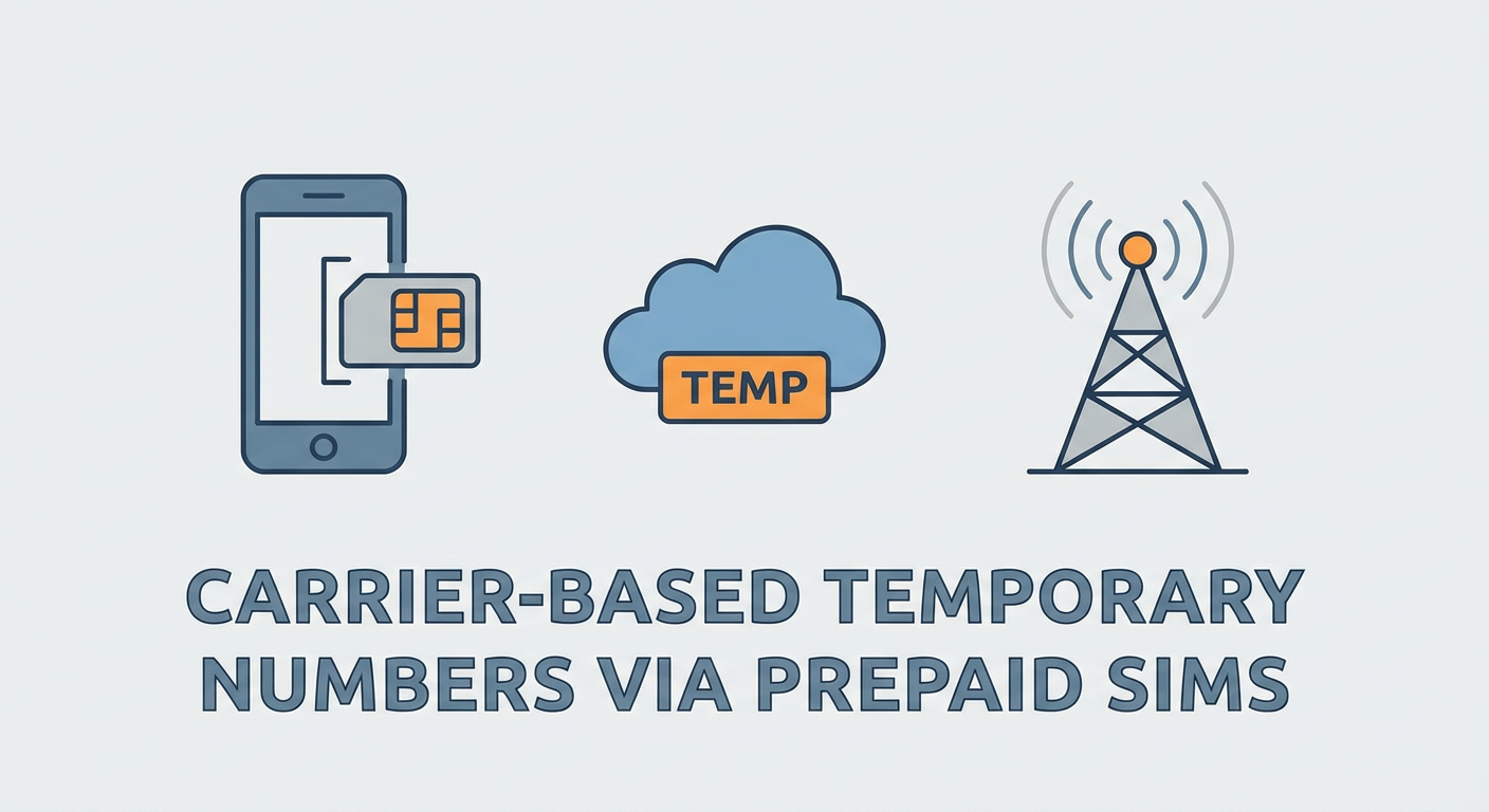 Carrier-Based Temporary Numbers Through Prepaid SIMs