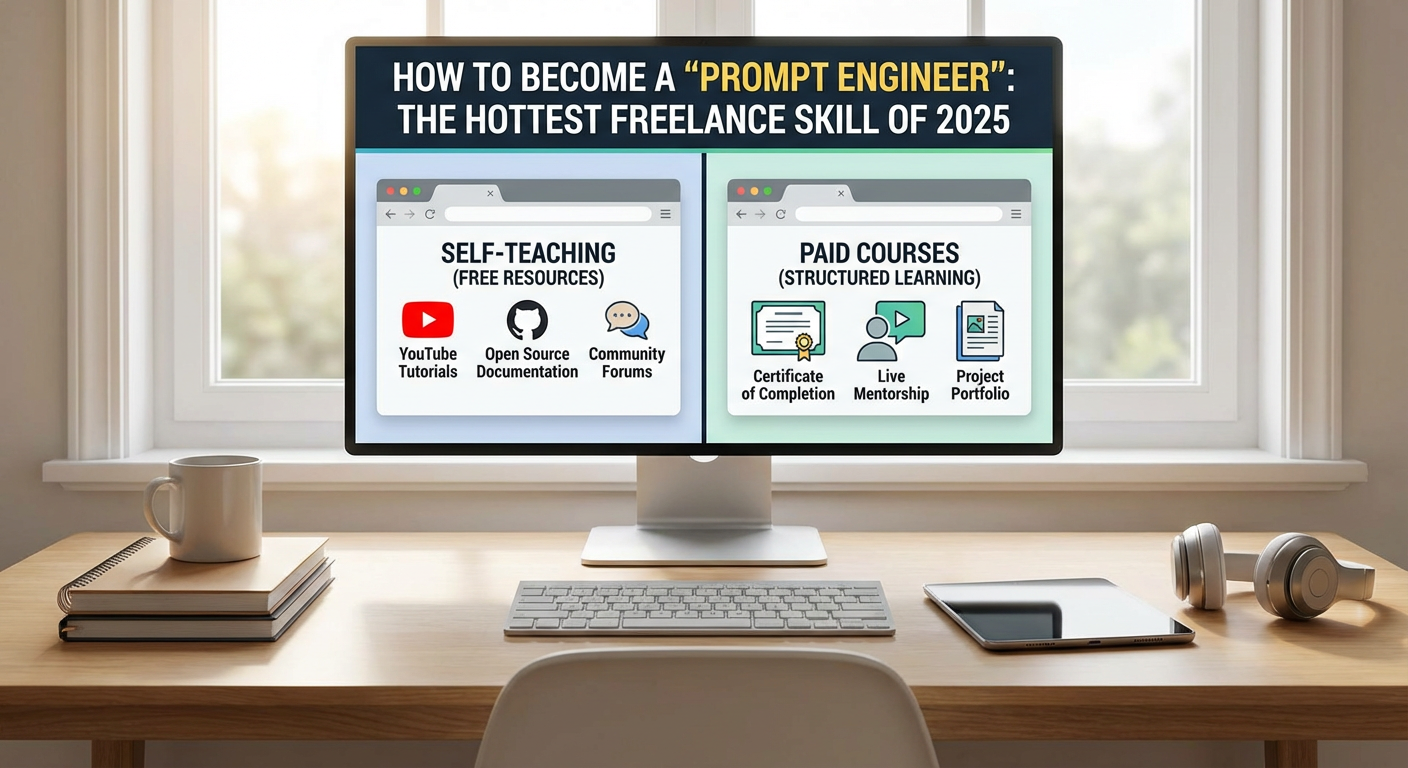 Self-Teaching Through Free Resources Versus Paid Courses