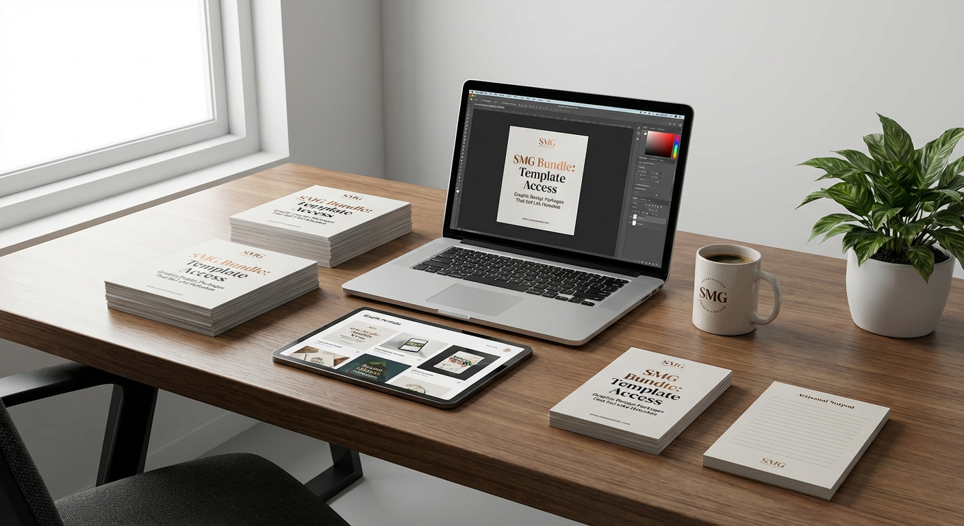 Social Media Graphics Bundle With Template Access