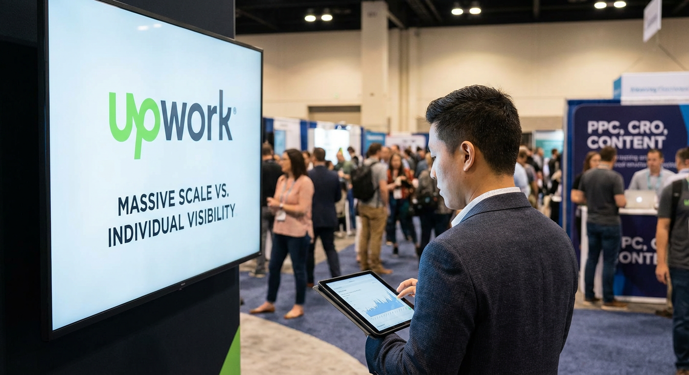 Upwork: Massive Scale Versus Individual Visibility